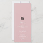 Botanique Tout en un Dusty Rose Faire-part de mari (Dos)