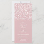 Botanique Tout en un Dusty Rose Faire-part de mari (Devant)