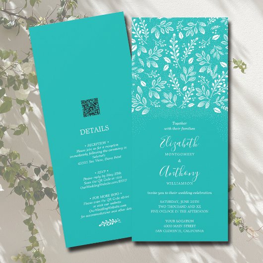 Botanique Tout en un verre de mer Invitations de m