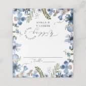 Botanique Verdure Mariage Cartes de Place (Extérieur déplié)