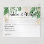 Botanique Verdure Mariage Conseils Voeux Cartes (Devant)