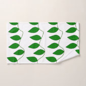 Botanique Vert Feuille Nature Vert Motif (Serviette à main)
