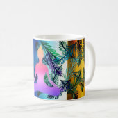 Botanique Yoga Lady Feuilles & Mug pourpre (Devant droit)