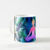 Botanique Yoga Lady Feuilles & Mug pourpre (Devant gauche)