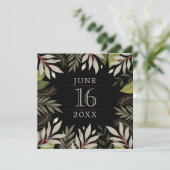 Botaniques boueuses | Noir | Enregistrer La Carte (Debout devant)