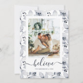 Botaniques d'hiver Photo Croire Cartes de Noël (Devant)