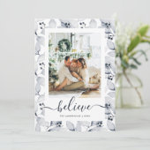 Botaniques d'hiver Photo Croire Cartes de Noël (Debout devant)