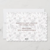 Botaniques d'hiver Photo Joyeuse carte de Noël (Dos)