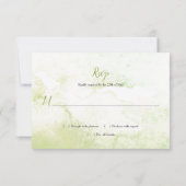 Botaniques Fleurs roses Aquarelle Splash RSVP (Dos)