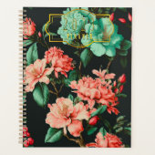 Botaniques foncées classiques et fleurs bleues et (Devant)