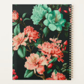 Botaniques foncées classiques et fleurs bleues et (Dos)