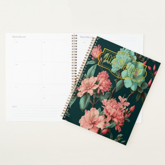 Botaniques foncées classiques et fleurs bleues et  (Devant avec enveloppe)