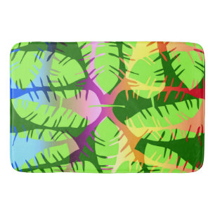BOTANISCH ABSTRACT BANANENBLADEREN BADMAT