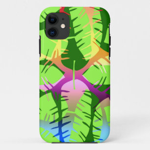 BOTANISCH ABSTRACT BANANENBLADEREN iPhone 11 HOESJE