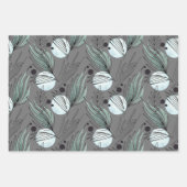 Botanisch Abstract patroon Inpakpapier Vel (Voorkant 2)
