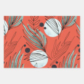Botanisch Abstract patroon Inpakpapier Vel (Voorkant)