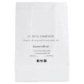 Botanisch Ambachtelijk Dank U Klein Bedrijf Op Maa Medium Cadeauzakje (Achterkant)