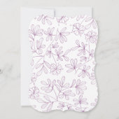 botanisch baby shower kaart (Achterkant)