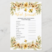 Botanisch baby shower van Word Scramble Game (Voorkant)
