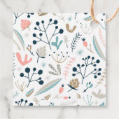 Botanisch Baby shower voor perforatiepoeder Dank u Bedankjes Labels (Achterkant)