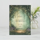 Botanisch Betoverd Bos Bewaar de Datum Kaart (Staand voorkant)