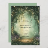 Botanisch Betoverd Bos Bewaar de Datum Kaart (Voorkant / Achterkant)