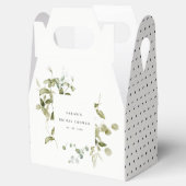 Botanisch blad Blad Waterverf Vrijgezellenfeest Bedankdoosjes (Geopend)