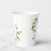 Botanisch blad Blad Waterverf Vrijgezellenfeest Papieren Bekers (Rechts)