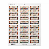 Botanisch bladwerk etiket (Full Sheet)