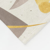 Botanisch Bloemen Document Textuurpatroon Fleece Deken (Hoek)