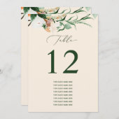 Botanisch Boho Aangepast gastnummer (Voorkant / Achterkant)