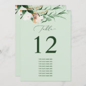 Botanisch Boho Aangepast gastnummer (Voorkant / Achterkant)