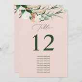 Botanisch Boho Aangepast gastnummer (Voorkant / Achterkant)