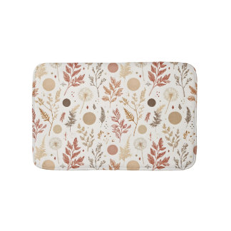 Botanisch Boho Bloemmotief Ontwerp 396 Badmat