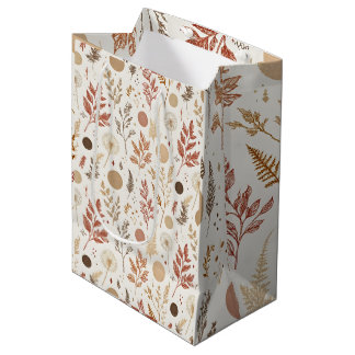 Botanisch Boho Bloemmotief Ontwerp 396 Medium Cadeauzakje