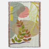 Botanisch Boho Geel Groen Deken (Voorkant Verticaal)