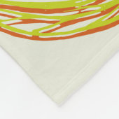 Botanisch Boho Geel Groen Fleece Deken (Hoek)