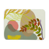 Botanisch Boho Geel Groen Magneet (Horizontaal)