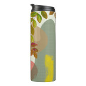 Botanisch Boho Geel Groen Thermosbeker (Geroteerd rechts)