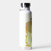 Botanisch Boho Geel Groen Waterfles (Rechts)