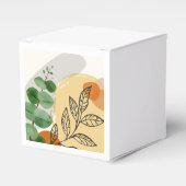 Botanisch Boho Groen Sinaasappel Bedankdoosjes (Voorkant Zijde)