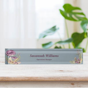 Botanisch bos gepersonaliseerd naamplaatje voor bu naambordje
