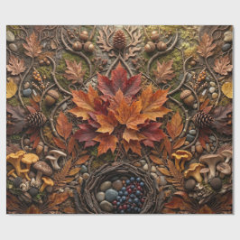 Botanisch bospatroon 2021 cadeaupapier