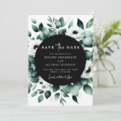 Botanisch Chique Eucalyptus Digitale Trouw Save The Date (Staand voorkant)