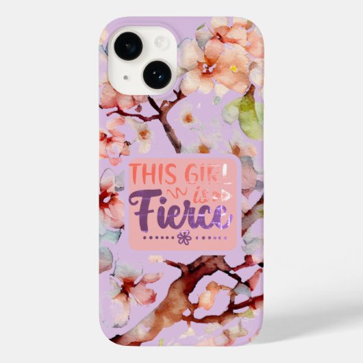  botanisch citaat Dit meisje is fel Case-Mate iPhone Case (Achterkant)