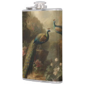 Botanisch: drie pauwen in Engelse tuin Heupfles (Links)