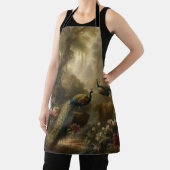 Botanisch: drie pauwen in Engelse tuin Schort (Insitu)