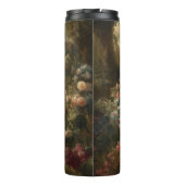 Botanisch: drie pauwen in Engelse tuin Thermosbeker (Achterkant)