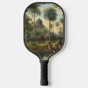 Botanisch: dromedarissen in de jungle bij een rivi pickleball paddle