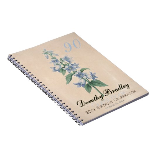 Botanisch Eigen Guest Book op 90e verjaardag Notitieboek (Rechterzijde)